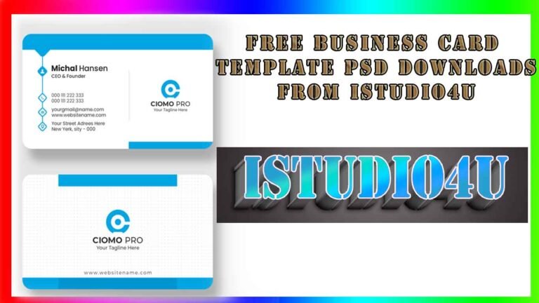 The Benefits of Free Business Card Template PSD Downloads from iStudio4u1